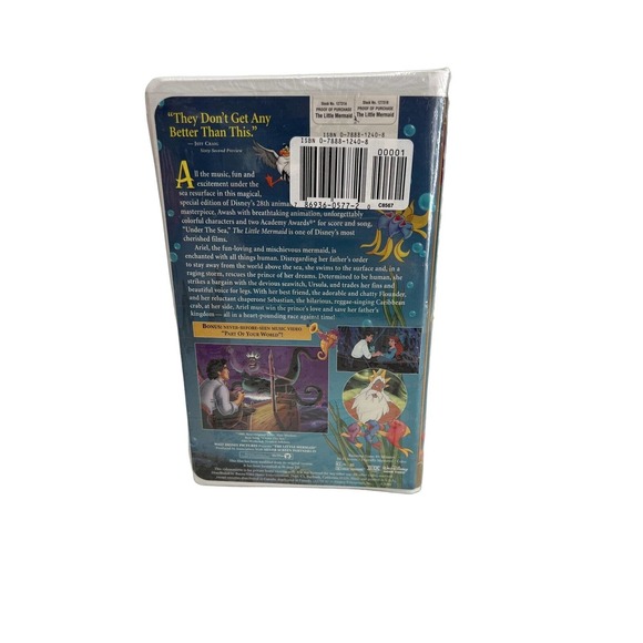 Disney Masterpiece The Little Mermaid VHS 1998 Special Edition New Sealed - Picture 8 of 10